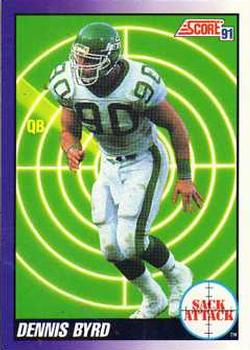 Dennis Byrd New York Jets 1991 Score NFL Sack Attack #659